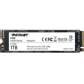 Resim Patriot P300 1TB 2100MB-1650MB M.2 2280 PCI SSD 