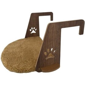 Resim Pribor Kedi Kalorifer Petek Yatağı Peluş Kolay Montaj Geçmeli Sistem Kahverengi 