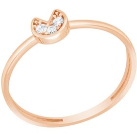 Resim Diamond Line-Gülaylar 14 Ayar Altın Geometrik Yüzük 