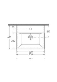 Resim Isvea Sistemaz Lavabo 50 CM 