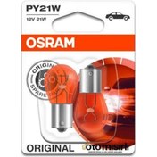 Resim Otomısırlı Osram Ampul 12 V 21 W 93 Sari Turuncu Yakin Tirnak 