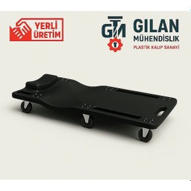 Resim Araç Altı Yatma Tablası - Tamirci Kızağı - Siyah 