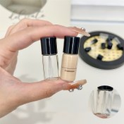 Resim 2 Adet Seyahat Dostu Fondöten Sıvı Dağıtıcı Şişeler, Kapaklı, Şeffaf Cam, Ölçü İşaretleri, Düşük Alerjenik, Hareket Halinde Kullanım İçin İdeal, Örnek Boyut Konteyneri | Şeffaf Ambalaj | Hassas Dağıtım, Sıvılar İçin Seyahat Şişeleri 