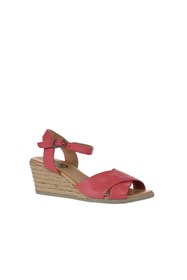 Resim Bueno Shoes Fuşya Deri Kadın Dolgu Topuklu Sandalet 01ws11100 