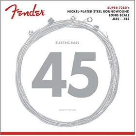 Resim Fender 7250 Nickel Plated Steel Long Scale 7250-5M .045-.125 Bas Gitar Teli 