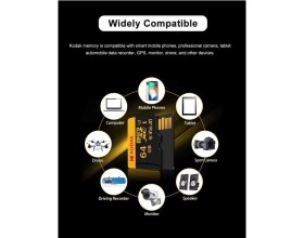 Resim Kodak 128Gb. Micro Sd Hafıza Kartı Clas 10 4K Uv3 V30 A1 %100 Orjinal Hafıza Kartı 