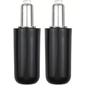 Resim Xuweiwei Black 1 Pair Motosiklet Baffle Çifti Kawasaki Ve Honda Gb İçin Büyük Boy Anti-fall Kauçuk Mat 