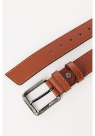 Resim AC&Co / Altınyıldız Classics Erkek Taba Casual Suni Deri Kemer Taba 