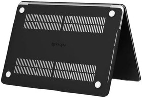 Resim Blogy MacBook Pro 16.2 İnç ile Uyumlu Ultra İnce Hava Kanallı Crystal Fit Kılıf (Siyah) 