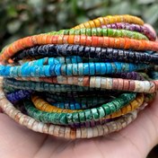 Resim 4mm(0,157in)x2mm(0,0787in) Doğal Renk Deniz Sediment Jasper Taş Boncuklar Yuvarlak Rondelle Gevşek Takı Yapımı İçin DIY Kolye Bilezik Küpe Aksesuar Noel Hediyeleri, Bilezik Yapımı, Küpe İmalatı, Şık Mücevher Parçaları, Dekoratif Boncuklar, Kaliteli Jezper Dayanıklı Değerli Daş Boncuklar, İpliçilik Malzemeleri, Taksiler için, İlgi Alanları İçin 