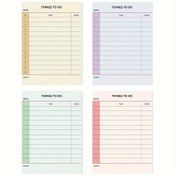 Resim 1 Adet/4 Stil, 50 Yapraklık To-Do List Not Defteri - Günlük Planlayıcı Düzenleyici, 13.97x9.91 cm, Koparılabilir Not Kağıdı, Taşınabilir, Ofis Hediyesi, Görev Listesi Organizatörü, Kırtasiye, Ofis Malzemesi, Hatırlatıcı, Planlayıcı 