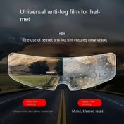 Resim Kasklar için Üniversal Buğu Önleyici Film - PET Malzeme, Şeffaf, Unisex-Yetişkin, Çok Amaçlı Bisiklet Kaskı Buğu Önleyici, Çizilmeye Dayanıklı, UV Koruması, Nem Geçirmez, Çok Amaçlı Kask Berrak Görüş Filmi - 1/2 Paket 