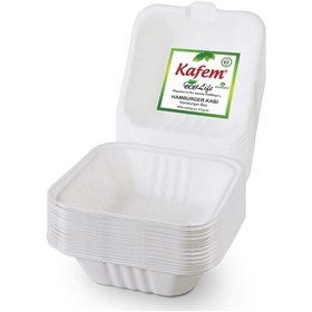Resim Kafem Ekolojik Karton Hamburger Tabak 25 Li X 20 Paket (Koli) 