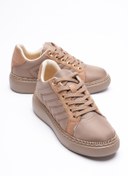 Resim Mubiano Kadın Spor Ayakkabı Paraşüt Gold Fermuar Detaylı Vizon Tayra 