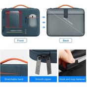 Resim Fastbuy 13 Polyester Bilgisayar Kılıfı, Su Geçirmez, Yumuşak Kadife İç, Macbook Air M3/m2/surface 5/4/xps 15 Plus İçin, Siyah 