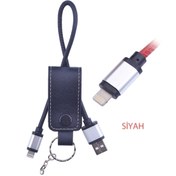 Resim Ally Mobile Iphone 11-11pro 7-8 Anahtarlık Lightning Usb Kablo 