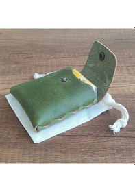 Resim Sumerian Leather Craft Deri Sigara Kılıfı Yeşil 2 
