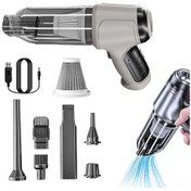 Resim Lemestar Kablosuz El Süpürgesi - 120w Güçlü Emiş, Islak/kuru Temizleme, Hepa Filtreli, Taşınabilir Gri 