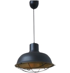 Resim Retro Metal Siyah Dekoratif Kafesli Siyah Içi Gold Kafe Mutfak Av (537176968) 