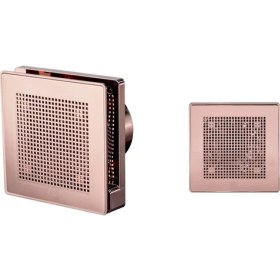 Resim Vortice Düşük Ses Seviyesi 26.9 Db(A) Mimari Uygulama Ideal Tasarım Kesintisiz Çalışma Havalandırma Fanı Banyo Mutfak Salon Oda Agmair Agm Punto Evo Rosa Pink Gold Dekoratif 
