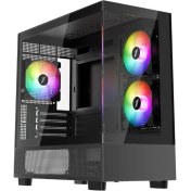 Resim 1st Player Mıku Mi5 Siyah 750W 80+ Atx 3.1 Sılver Argb 6X12CM Fan Temperli Cam USB 3.0 M-Atx Kasa 
