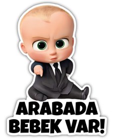 Resim CanCo Store Patron Bebek Arabada Bebek Var Sticker 15x20 Cm Su Geçirmez Yüksek Çözünürlüklü Araba Sticker 