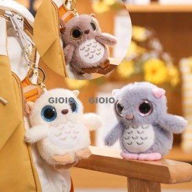 Resim Silver1 Iyi Şanslar Bebek Sevimli Karikatür Peluş Bebek Çanta Kolye Kız Öğrenci Bebek Asılı Anahtar (Yurt Dışından) 