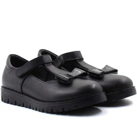 Resim Ayakkabıhane İçi Dışı Hakiki Deri Siyah Kız Çocuk Casual Ayakkabı Ah0883724211 