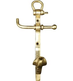 Resim Pimarks Pirinç Döküm 160mm Çıpa Objeli Çimolu Askılık Sarı 