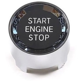 Resim 3M Bmw Tüm F Serisi- G30 Kristal Start Stop Tuşu Gümüş Gri (SİLVER) Oto Araba Parçaları 