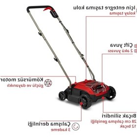 Resim markentegra Akülü Kazıma/Havalandırma Makinesi, 28 cm Çalışma Genişliği, Kömürsüz Motor 