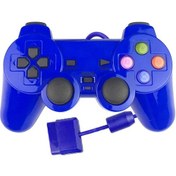 Resim Ps2 Gamepad İçin Ps2 Konsol Joystick'i İçin Mavi Kablolu Bt Denetleyici 