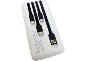 Resim Hepu HP-965 All In One 10000 Mah Çoklu Kablolu Powerbank Siyah 