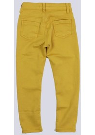 Resim Escabel Kız Çocuk Slim Fit Örme Pantolon Sarı 