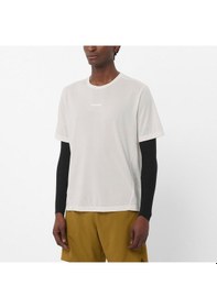 Resim Salomon Shakeout Core Erkek Koşu Tişört Whisper White Lc2639600 Krem 