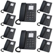 Resim Karel TM142 Analog Kablolu Siyah Masaüstü Telefon 10 Adet 
