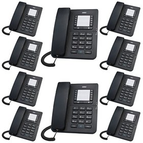 Resim Karel TM142 Analog Kablolu Siyah Masaüstü Telefon 10 Adet 