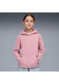 Resim Puma Tweenerverse Çocuk Pembe Kapüşonlu Sweatshirt Pembe 