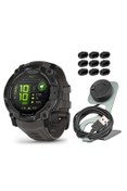 Resim Garmin Instinct 3 50mm AMOLED GPS Akıllı Saat (Siyah ve Kömür Bant) Odak Kameralı Paket Taşınabilir 
