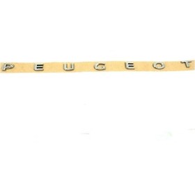 Resim Peugeot Uyumlu Yeni Nesil Bagaj Yazısı 