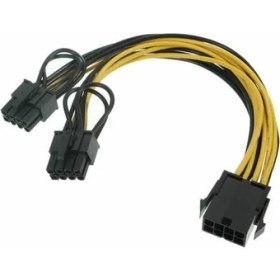 Resim Platoon 8 Pin Power Splitter Pci-E Molex 8 Pin Çoklayıcı Kablo 8 Pin Ekran Kartı Çoğaltıcı 