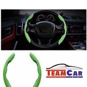 Resim Oto Direksiyon Kaydırmaz Spor Kapak Fosfor Yeşil Tüm Araçlara Uyumlu - 