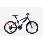 Resim Kron Vortex 4.0 20 Jant 7 Vites V-fren Çelik Çocuk Bisikleti Siyah Kırmızı 20 Jant Vitesli Bisiklet Sıyah - Kırmızı 