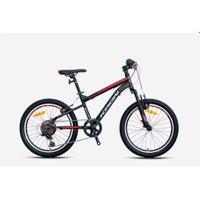 Resim Kron Vortex 4.0 20 Jant 7 Vites V-fren Çelik Çocuk Bisikleti Siyah Kırmızı 20 Jant Vitesli Bisiklet Sıyah - Kırmızı 