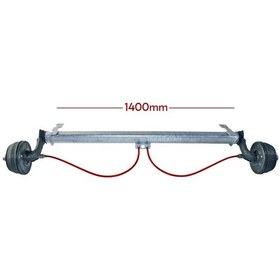 Resim Al-ko 1500kg 1400mm Torsiyonlu Frenli Aks Dingil Seti 