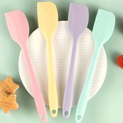 Resim 4 adet Silikon Spatula Seti, Yüksek Sıcaklığa Dayanıklı Mutfak Aracı, Fırınlama, Yayma ve Kazıma İçin, Pasta Krem Spatulası, Restoranlar ve Fırınlar İçin Mutfak Aleti 