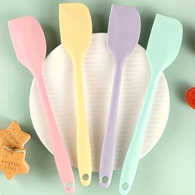 Resim 4 adet Silikon Spatula Seti, Yüksek Sıcaklığa Dayanıklı Mutfak Aracı, Fırınlama, Yayma ve Kazıma İçin, Pasta Krem Spatulası, Restoranlar ve Fırınlar İçin Mutfak Aleti 