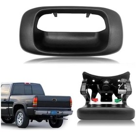 Resim Hightower Siyah 1999-2007 Chevy Silverado Gmc Sierra 1500 2500 3500 Kaput Kolu Bezel Seti 