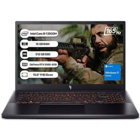 Resim Acer Nitro V15 NH.QZAEY.004 i9-13900H 16 GB 512 GB SSD 8 GB RTX5060 15.6" W11H Dizüstü Bilgisayar 