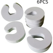 Resim Xuweiwei 6 Adet Kapı Parmak Koruyucu, Yumuşak Köpük Emniyet Mandalı, Evcil Hayvan Güvenliği 